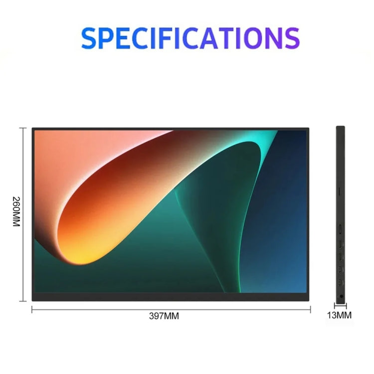 18 inch HDR 2560x1600P IPS Screen Portable Monitor(US Plug) - LCD Monitors by PMC Jewellery | Online Shopping South Africa | PMC Jewellery | Buy Now Pay Later Mobicred