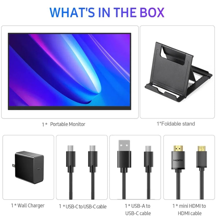 18 inch HDR 2560x1600P IPS Screen Portable Monitor(EU Plug) - LCD Monitors by PMc TechLife | Online Shopping South Africa | PMc TechLife | Buy Now Pay Later Mobicred