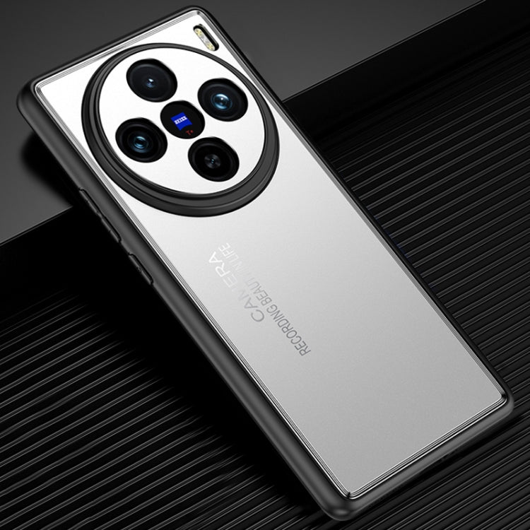 For vivo X100 Pro Frosted Metal Phone Case(Silver)
