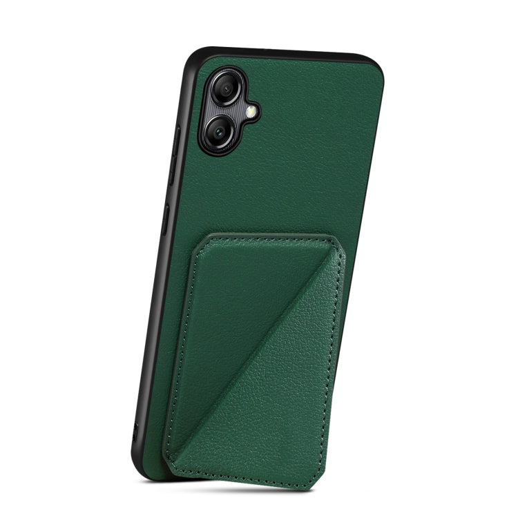 For Samsung Galaxy S24 Ultra 5G Denior Imitation Calf Leather Back Phone Case with Holder(Green)