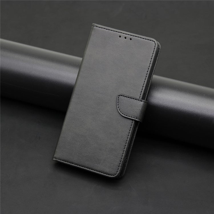 For Motorola Edge 5G 2024 Calf Texture Buckle Flip Leather Phone Case(Black)