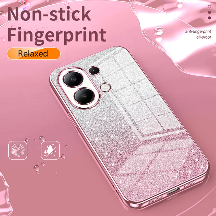 For Xiaomi Redmi K70 Ultra Gradient Glitter Powder Electroplated Phone Case(Blue)