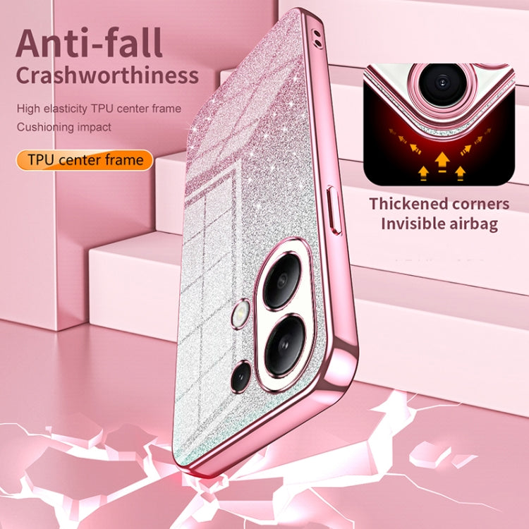 For Xiaomi Redmi K20 / K20 Pro Gradient Glitter Powder Electroplated Phone Case(Pink) - Xiaomi Cases by PMC TechLife | Online Shopping South Africa | PMC TechLife | Buy Now Pay Later Mobicred