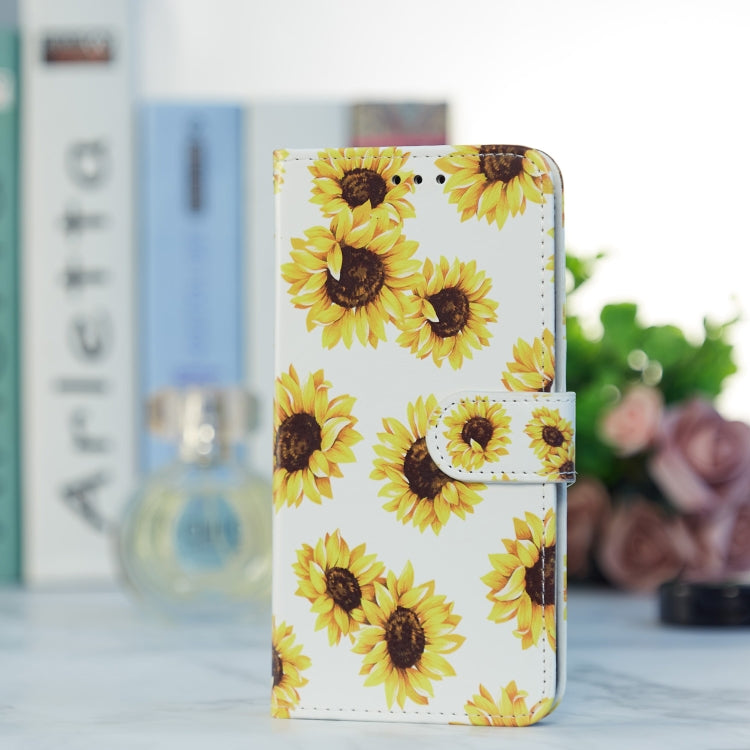 For Blackview A55 Pro Painted Pattern Horizontal Flip Leather Phone Case(Sunflower)