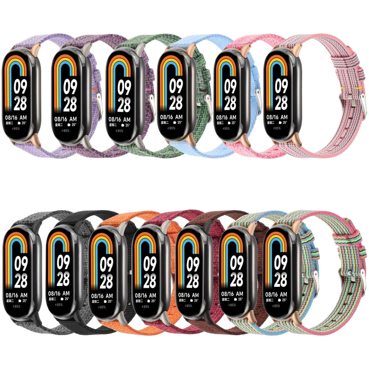 For Xiaomi Mi Band 8 Nylon Canvas Watch Band(Sky Blue) - free shipping - PMc TechLife - Order now!