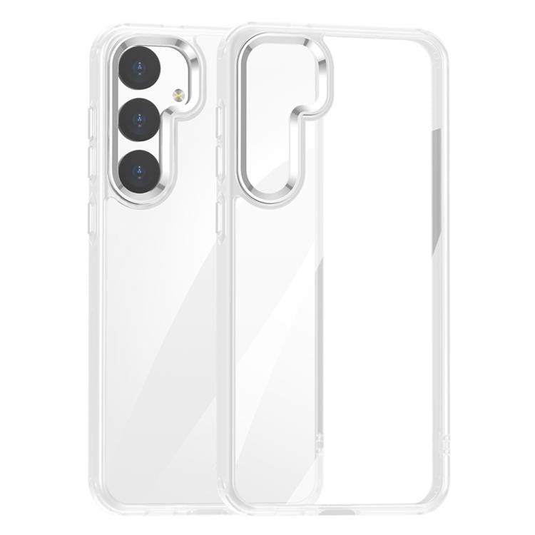 For Samsung Galaxy S25+ 5G Anti-fingerprint Highly Transparent PC Phone Case(White)