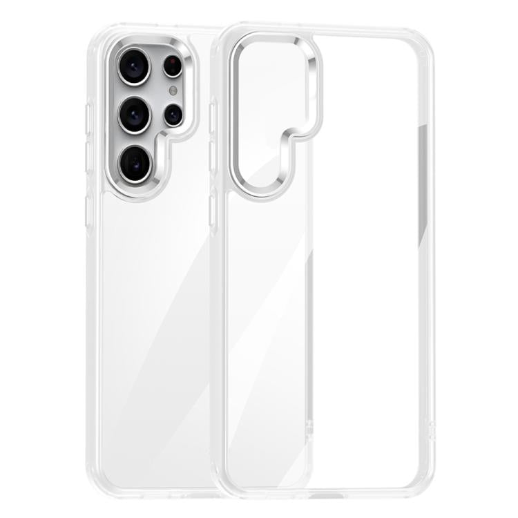 For Samsung Galaxy S25 Ultra 5G Anti-fingerprint Highly Transparent PC Phone Case(White)