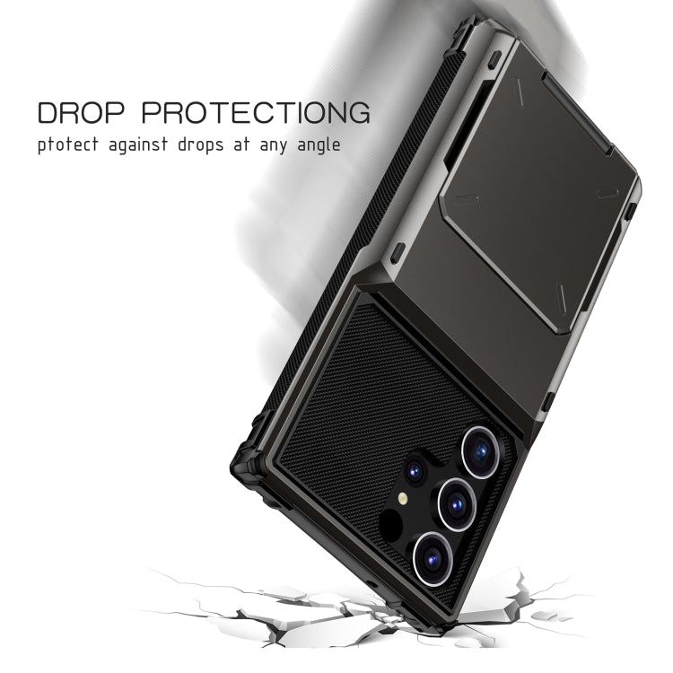 For Samsung Galaxy S24 Ultra 5G Scratch-Resistant Shockproof Heavy Duty Rugged Armor Phone Case(Black) - free shipping - PMC TechLife - Order now!
