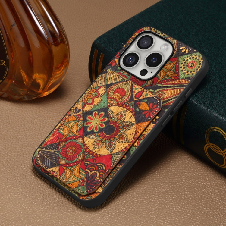 For iPhone 16 Pro Dual Card Slot Holder Phone Case(Autumn Yellow)