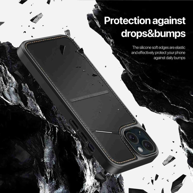 For iPhone 14 / 13 DUX DUCIS Rafi II Series MagSafe Magnetic Holder RFID Phone Case(Black)