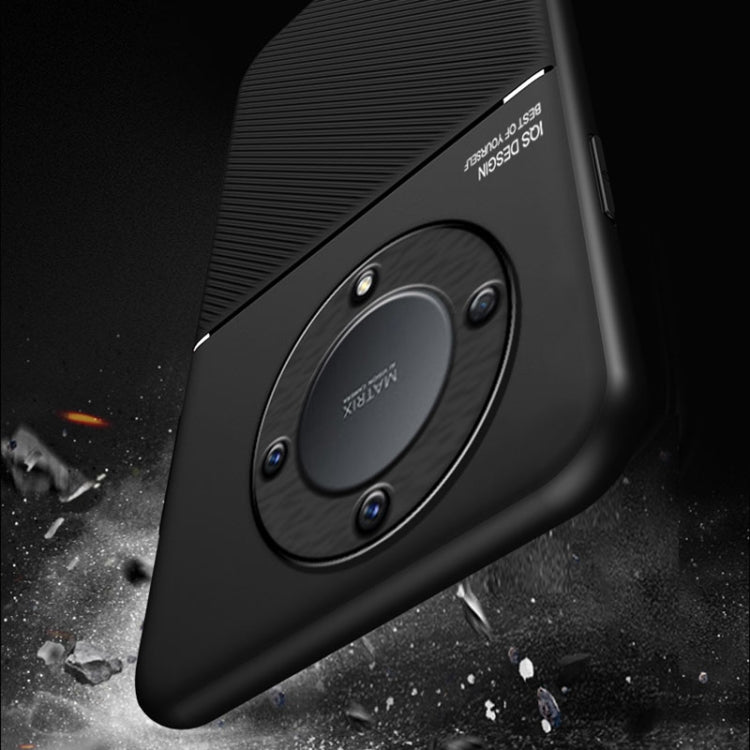 For Honor X9a Classic Tilt Strip Grain Magnetic Shockproof PC + TPU Phone Case(Green) - Honor Cases by PMC TechLife | Online Shopping South Africa | PMC TechLife