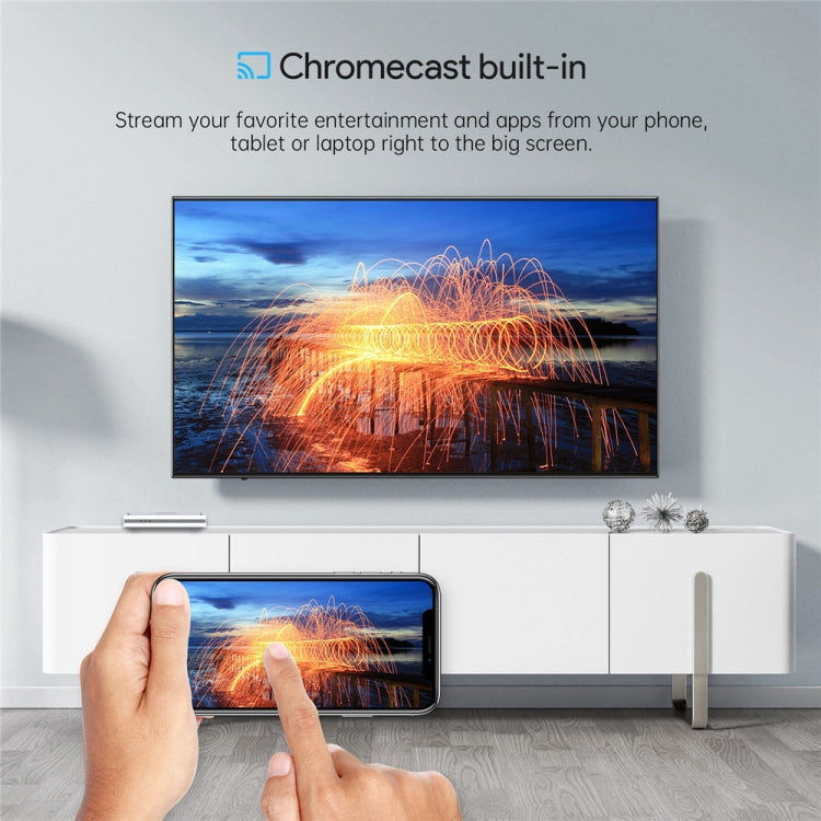 MECOOL KM2 Plus Android 11 Dual-band WiFi Smart Voice TV Box 4GB+32GB, EU Plug(White)