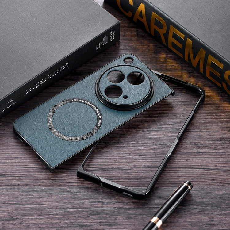 For OnePlus Open PU MagSafe Magnetic Phone Case(Black) - OnePlus Cases by PMC Jewellery | Online Shopping South Africa | PMC Jewellery | Buy Now Pay Later Mobicred