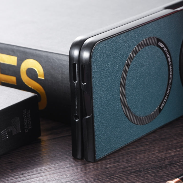 For OnePlus Open PU MagSafe Magnetic Phone Case(Black) - OnePlus Cases by PMC Jewellery | Online Shopping South Africa | PMC Jewellery | Buy Now Pay Later Mobicred