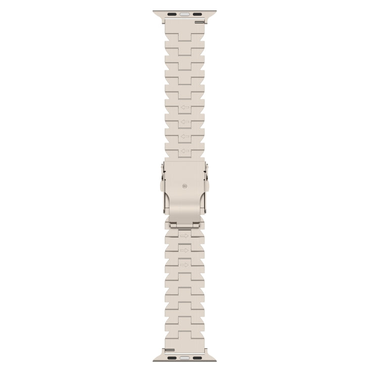 For Apple Watch Series 5 40mm Butterfly Type Titanium Steel Watch Band(Silver)