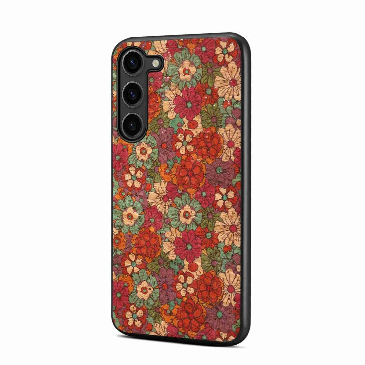 For Samsung Galaxy S24 5G Four Seasons Flower Language Series TPU Phone Case(Summer Red)