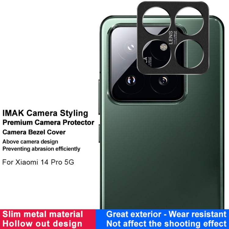 For Xiaomi 14 Pro 5G IMAK Metal Camera Lens Protector Cover - For Xiaomi by imak | Online Shopping South Africa | PMC Jewellery | Buy Now Pay Later Mobicred