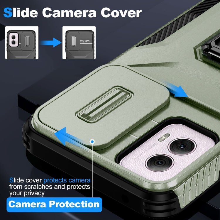 For Motorola Moto G Power 2024 Sliding Camshield Holder Phone Case(Alpine Green) - Motorola Cases by PMC Jewellery | Online Shopping South Africa | PMC Jewellery | Buy Now Pay Later Mobicred
