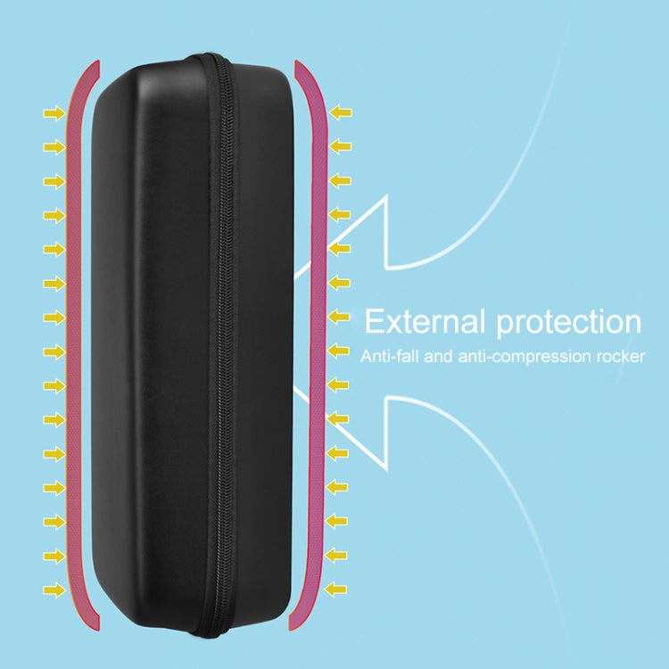 For Lenovo Legion Go Portable EVA Leather Grain Game Console Storage Bag(Black) - Accessories by PMC Jewellery | Online Shopping South Africa | PMC Jewellery
