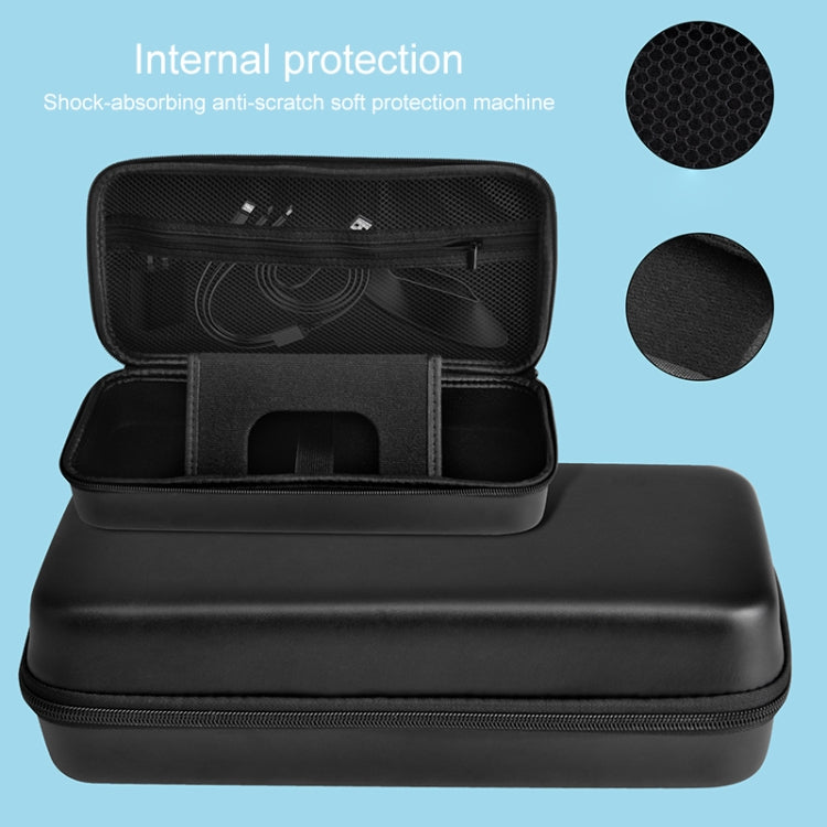 For Lenovo Legion Go Portable EVA Leather Grain Game Console Storage Bag(Black) - Accessories by PMC Jewellery | Online Shopping South Africa | PMC Jewellery