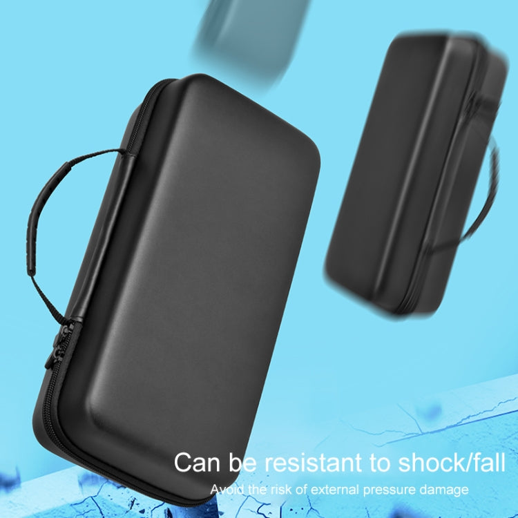 For Lenovo Legion Go Portable EVA Leather Grain Game Console Storage Bag(Black)