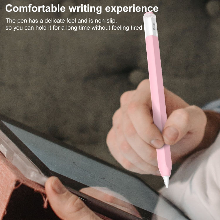 For Apple Pencil (USB-C) Transparent Jelly Stylus Protective Cover(Pink)