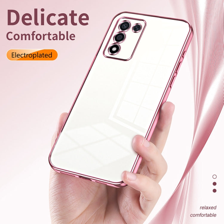 For OPPO K9s / K10 Energy Transparent Plating Fine Hole Phone Case(Transparent)