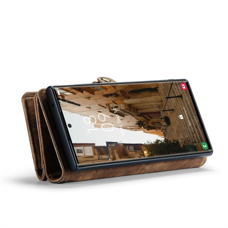 For Samsung Galaxy S24 Ultra 5G CaseMe 008 Detachable Multifunctional Leather Phone Case(Brown) - free shipping - PMC Jewellery - Order now!