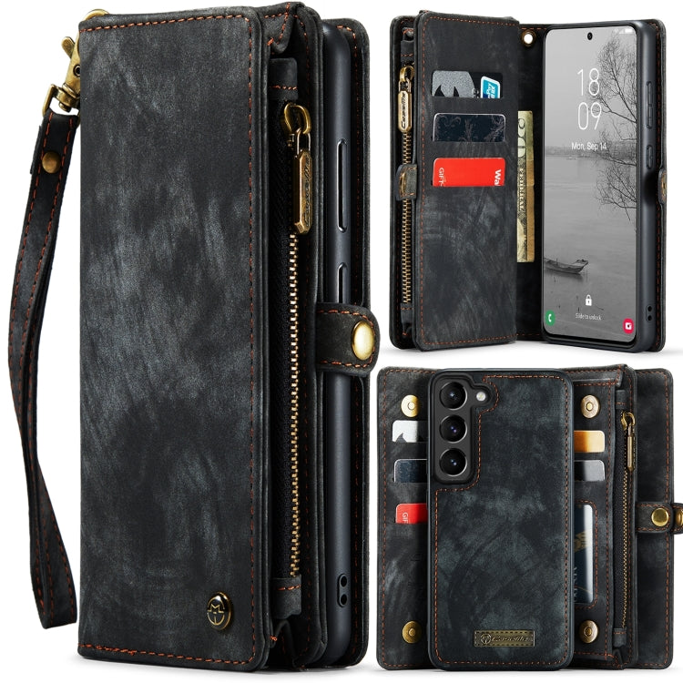 For Samsung Galaxy S24+ 5G CaseMe 008 Detachable Multifunctional Leather Phone Case(Black)