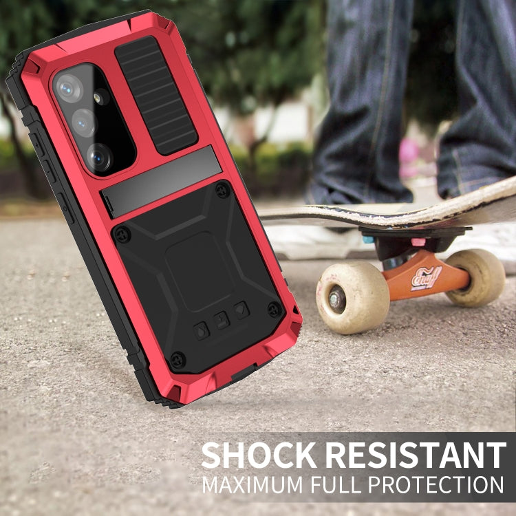 For Samsung Galaxy S24 5G R-JUST Life Waterproof Dustproof Shockproof Phone Case(Red) - Galaxy S24 5G Cases by R-JUST | Online Shopping South Africa | PMC TechLife | Buy Now Pay Later Mobicred