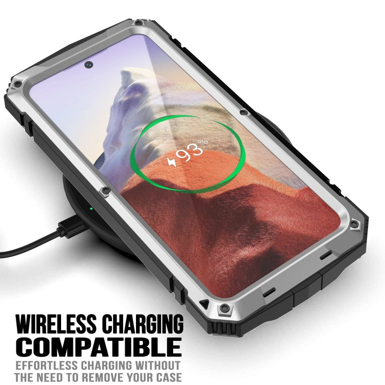 For Samsung Galaxy S24 5G R-JUST Life Water-resistant Dustproof Shockproof Phone Case(Silver)