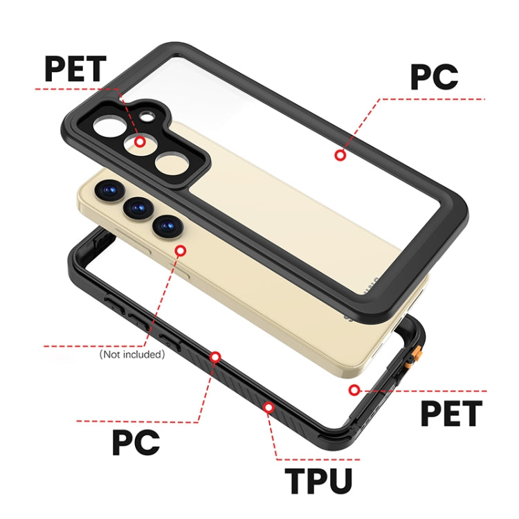 For Samsung Galaxy S24+ 5G RedPepper IP68 Waterproof Phone Case(Black) - free shipping - PMC Jewellery - Order now!