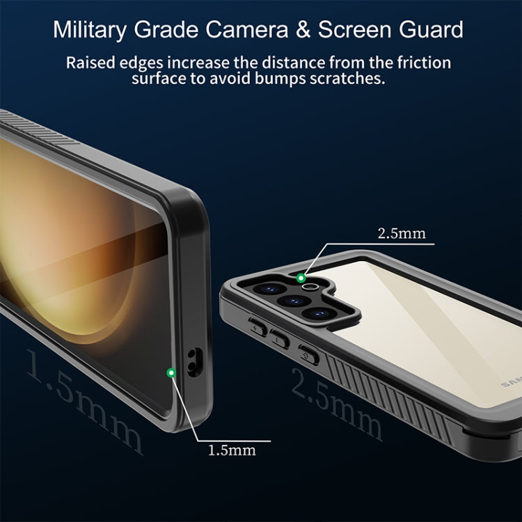 For Samsung Galaxy S24+ 5G RedPepper IP68 Waterproof Phone Case(Black) - free shipping - PMC Jewellery - Order now!