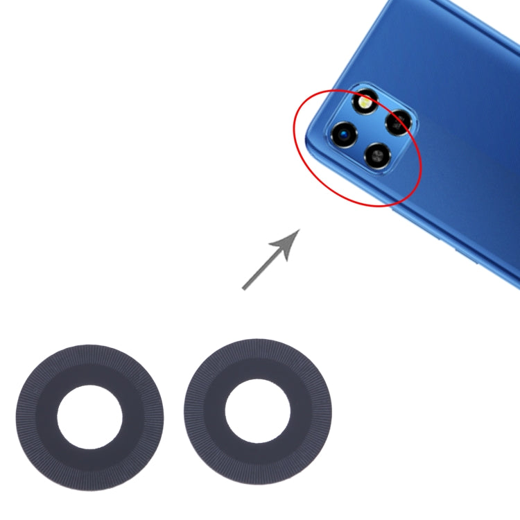 For Infinix Smart 6 X6511B 10set Back Camera Lens - Camera Parts by PMC TechLife | Online Shopping South Africa | PMC TechLife