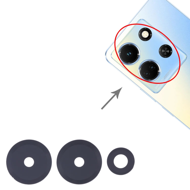 For Infinix Note 30 4G 10set Back Camera Lens - Camera Parts by PMC TechLife | Online Shopping South Africa | PMC TechLife