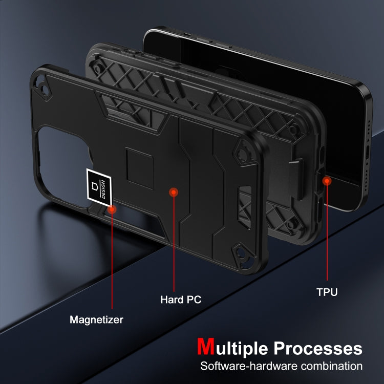 For Tecno Pop 5P 2 in 1 Shockproof Phone Case(Black)
