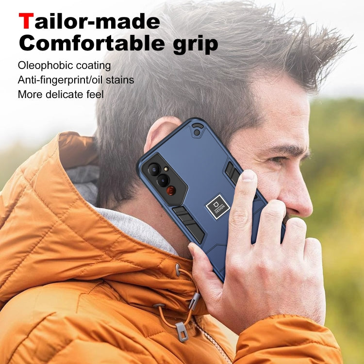 For Tecno Pova 4 2 in 1 Shockproof Phone Case(Blue) - free shipping - PMC TechLife - Order now!