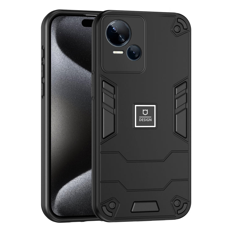 For Tecno Spark 10 5G 2 in 1 Shockproof Phone Case(Black) - free shipping - PMC Jewellery - Order now!