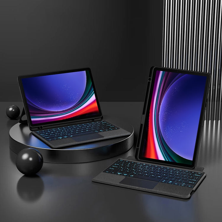 For Samsung Galaxy Tab S9 / S9 FE YJ-S9 Split Bluetooth Keyboard Leather Tablet Case - Samsung Keyboard by PMC TechLife | Online Shopping South Africa | PMC TechLife