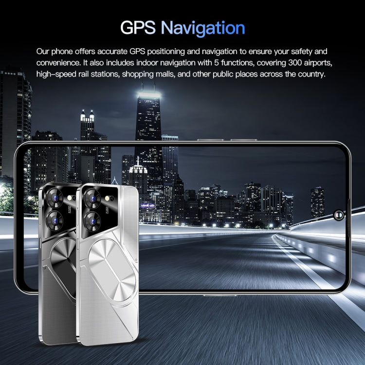 Povo5pro / PU31, 3GB+32GB, 6.53 inch Face Identification Android 8.1 MTK6753 Octa Core, Network: 4G, AI GPT4, Dual SIM(Silver)