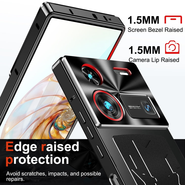 For ZTE nubia Z60 Ultra Leading Metal Cooling Phone Case(Black)