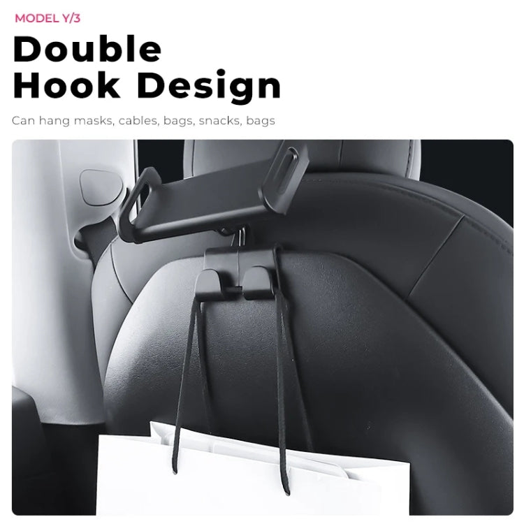 For Tesla Model 3 / Y Car Co-pilot Glove Box Hook Phone Tablet Holder, Style:Hook Base