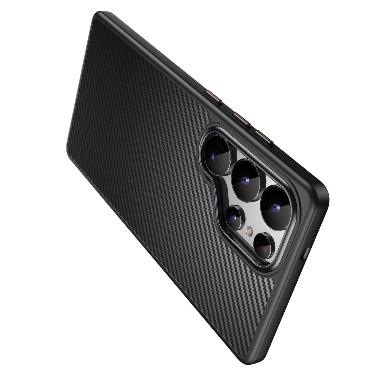 For Samsung Galaxy S25 Ultra 5G MagSafe Kevlar Fiber Shockproof Phone Case(Black)