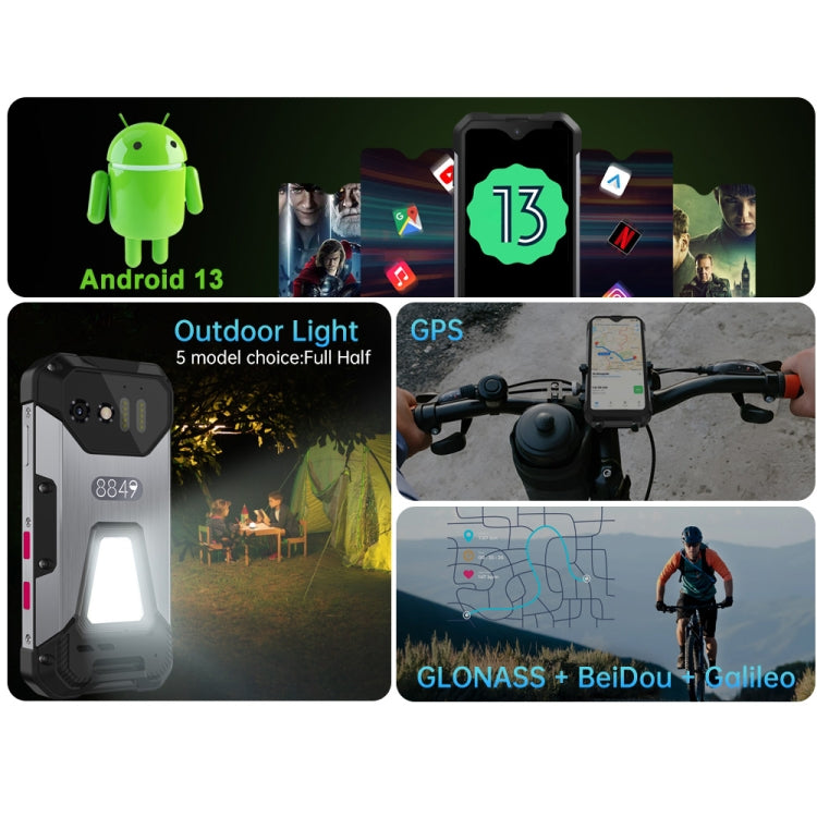 Unihertz Tank mini 1 / 8849, 8GB+256GB, Night Vision Version, 100MP Camera, 4.3 inch Android 13 Helio G99 Octa Core, Network: 4G(Black)