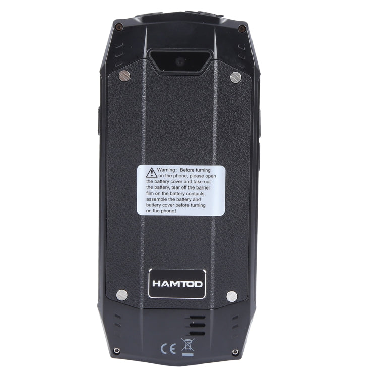 HAMTOD H3 Rugged Phone, EU Version, 2.8 inch T107 ARM CortexTM A7 Quad-core 1.0GHz, Network: 4G, VoLTE, BT, SOS(Black)