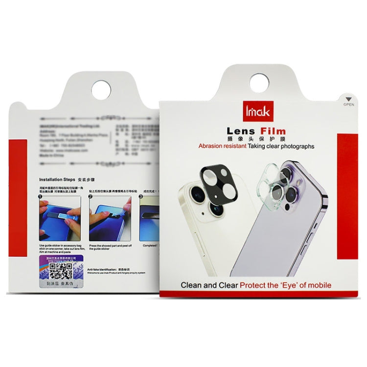 For Honor Magic6 5G 2pcs/Set imak HD Glass Rear Camera Lens Film