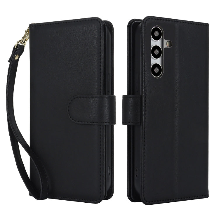 For Samsung Galaxy S24+ / S25+ 5G Multi-Card Wallet RFID Leather Phone Case(Black)
