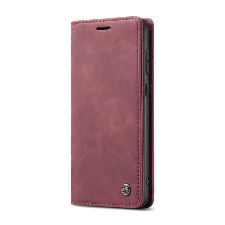 For OnePlus 12 CaseMe 013 Multifunctional Horizontal Flip Leather Phone Case(Wine Red)
