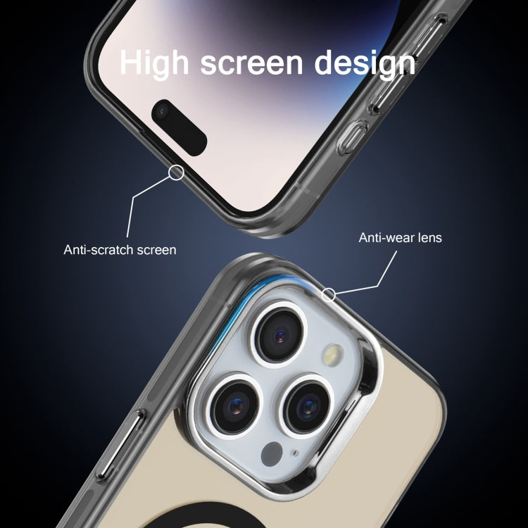 For iPhone 15 Electroplated IMD Magsafe PC Hybrid TPU Phone Case(Black) - iPhone 15 Cases by PMC TechLife | Online Shopping South Africa | PMC TechLife