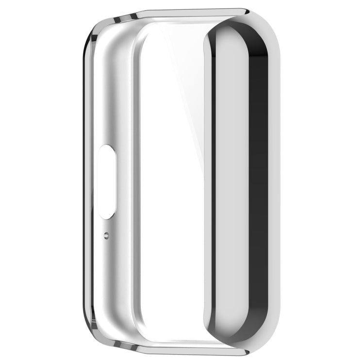 For Samsung Galaxy Fit 3 Full Coverage TPU Electroplated Watch Protective Case(Silver)